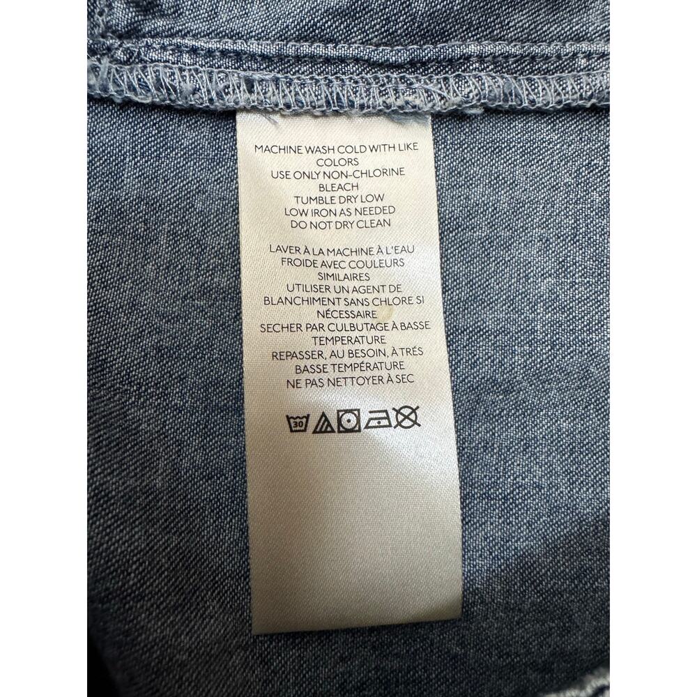 Free People Washed Denim Mini Dress in Light Blue - Picture 8 of 8